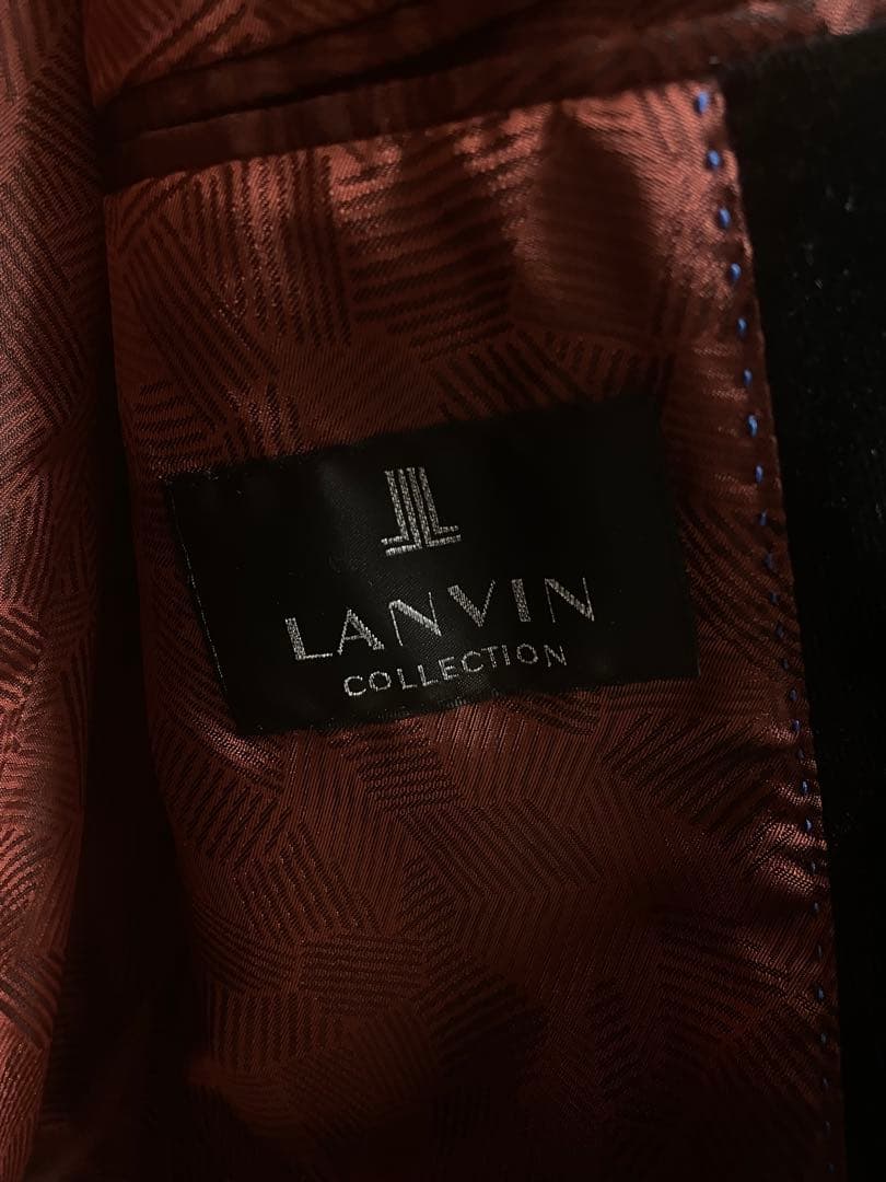 綾*様 ランバンコレクション テーラード ダブル 金ボタン 黒 ベロア