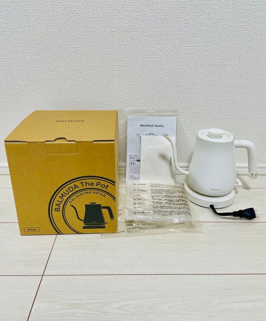 ◆【未使用】BALMUDA The Pot ホワイト 電気ケトル バルミューダ