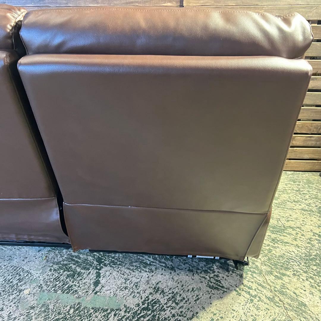 G223⭐︎ 電動リクライニングソファ　ニトリ　2人掛け　ブラウン