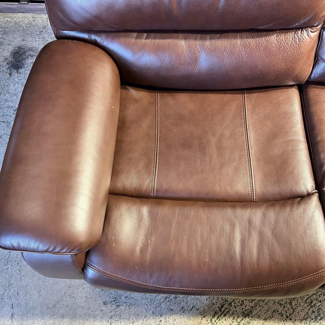 G223⭐︎ 電動リクライニングソファ　ニトリ　2人掛け　ブラウン