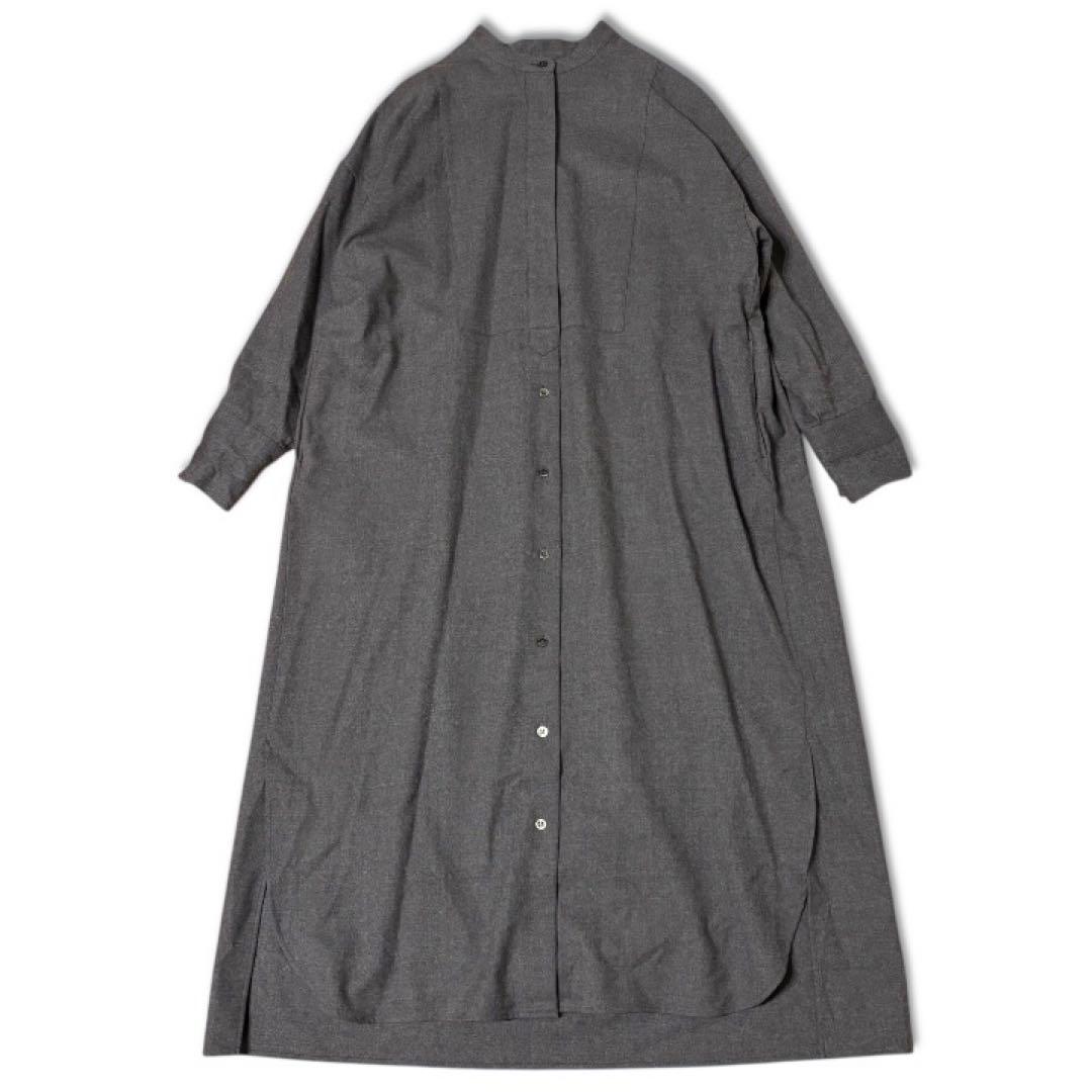 RAINBOW　SACRA サクラ　ウール シャツワンピース　ロング