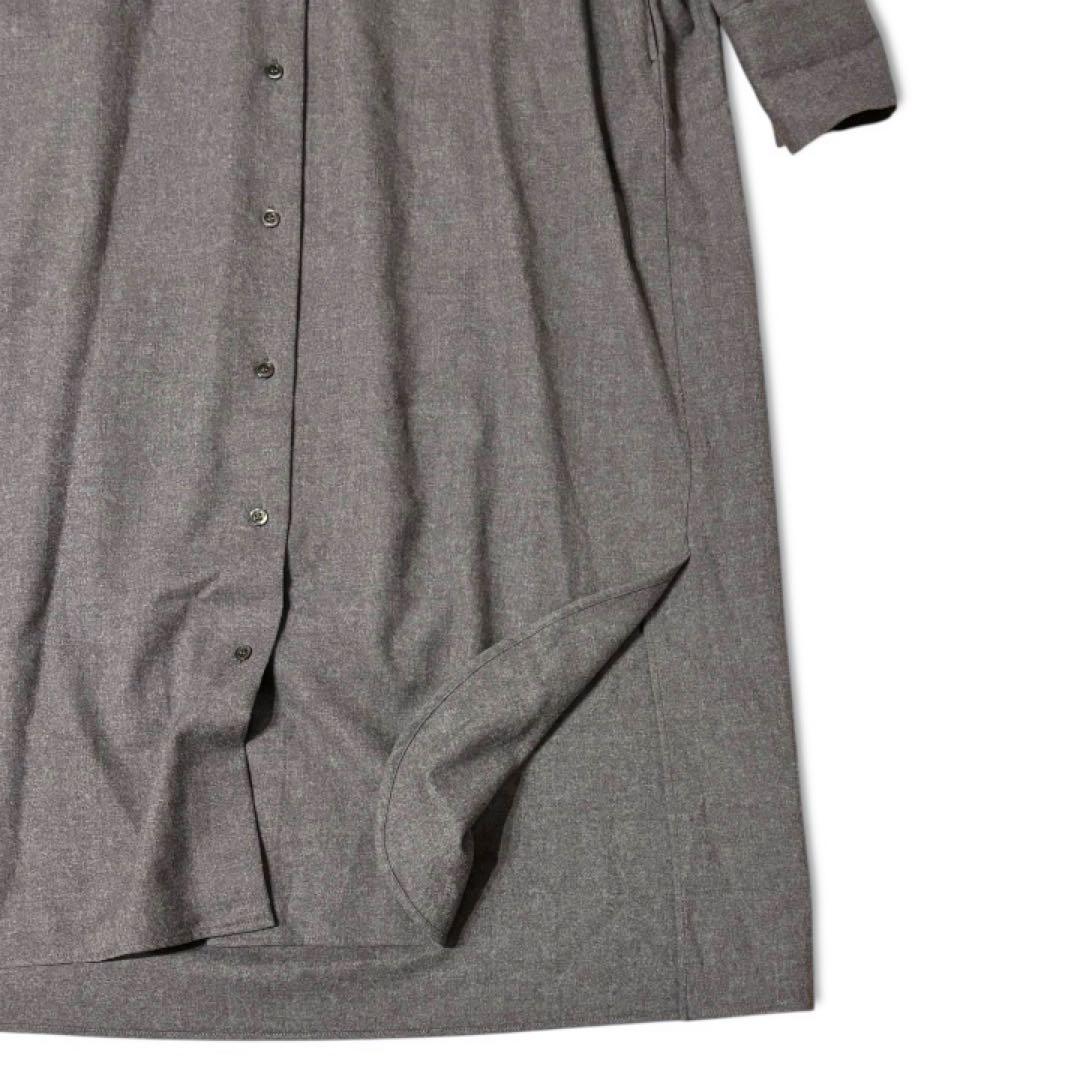 RAINBOW　SACRA サクラ　ウール シャツワンピース　ロング