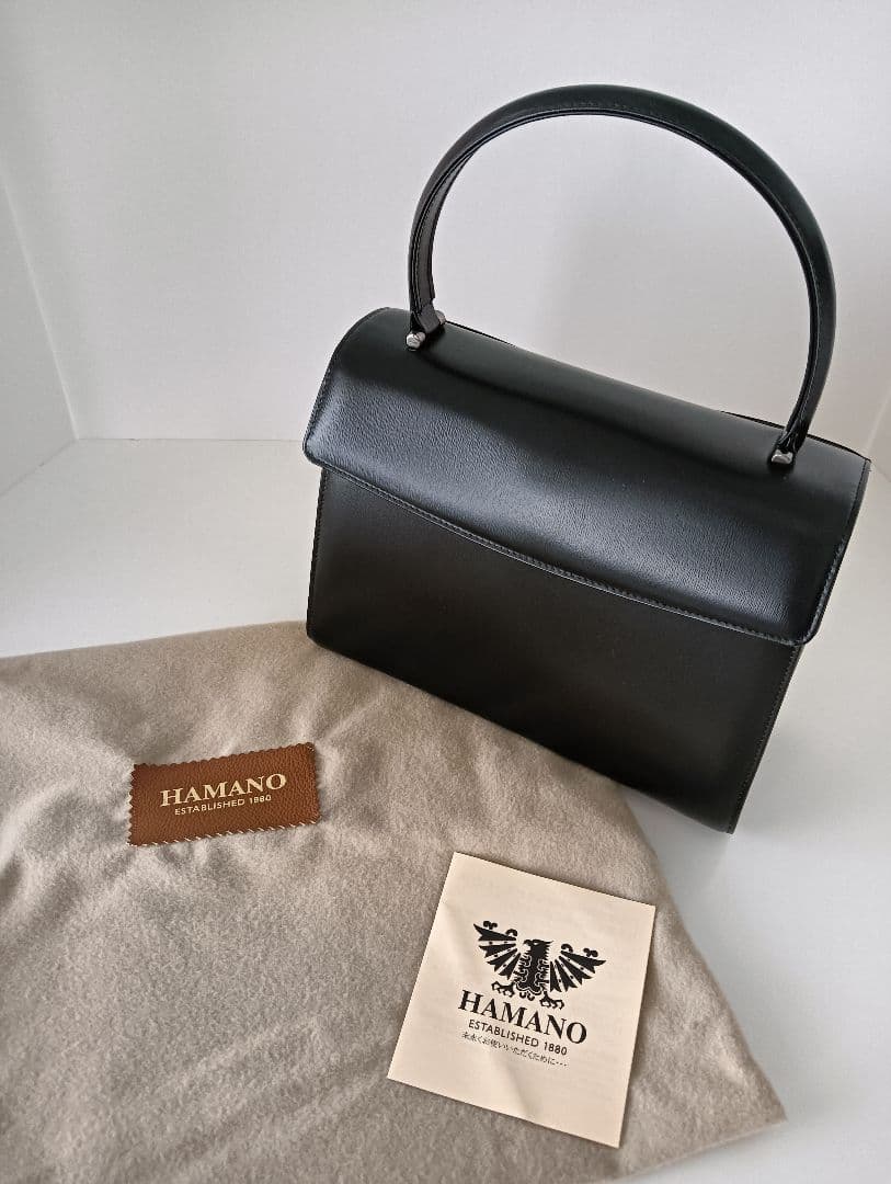 ＨＡＭＡＮＯ フォーマルバッグ 冠婚葬祭 入学式 卒業式（ブラック）