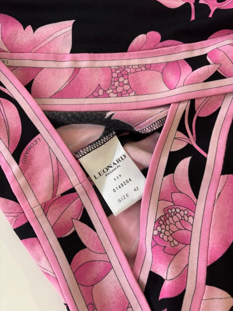 ★LEONARD★ Black & Pink カンカンチュニック★４２★