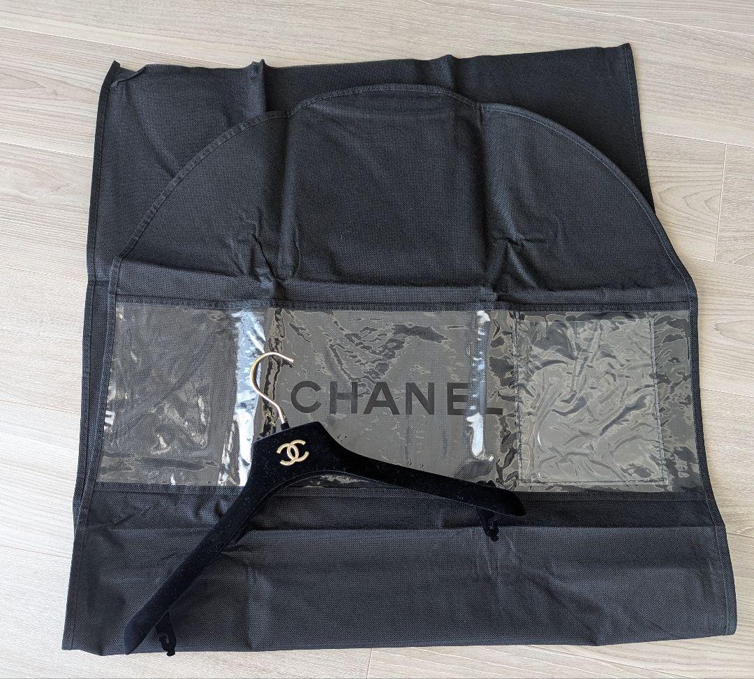 シャネル　22プレaw ジャケット　黒系　38