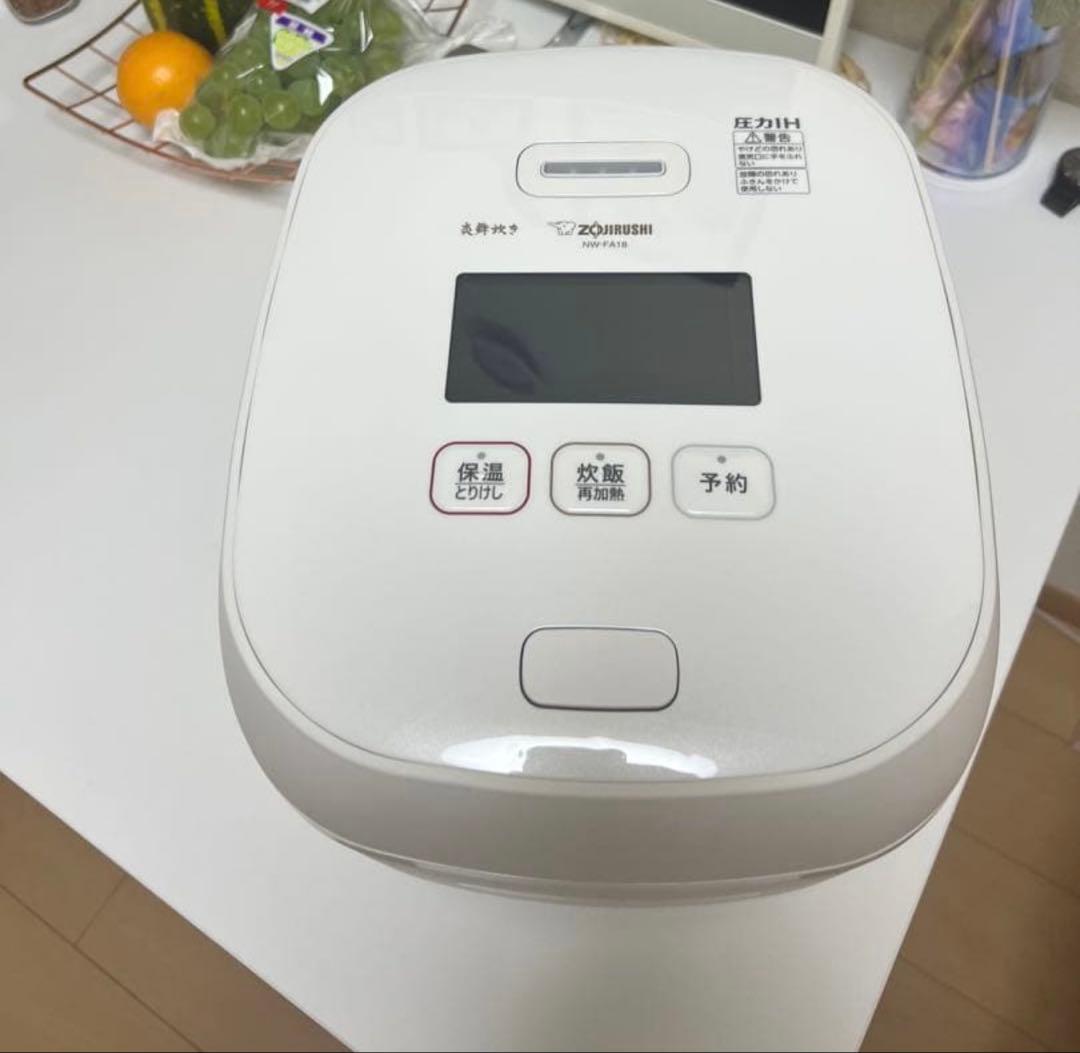 象印圧力IH炊飯ジャーNW-FA18
