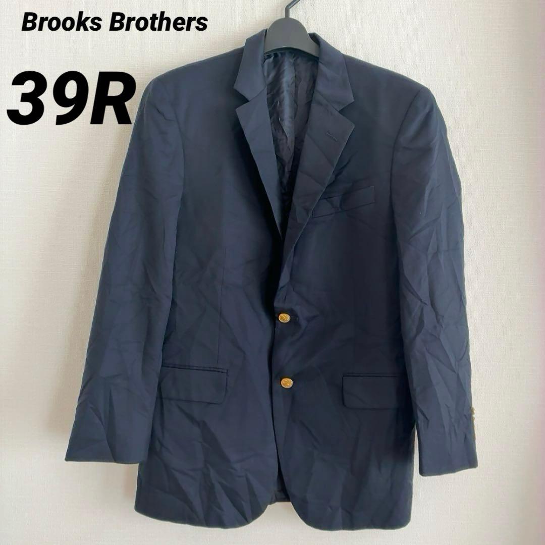 Brooks Brothers346 【39R】ネイビー テーラードジャケット