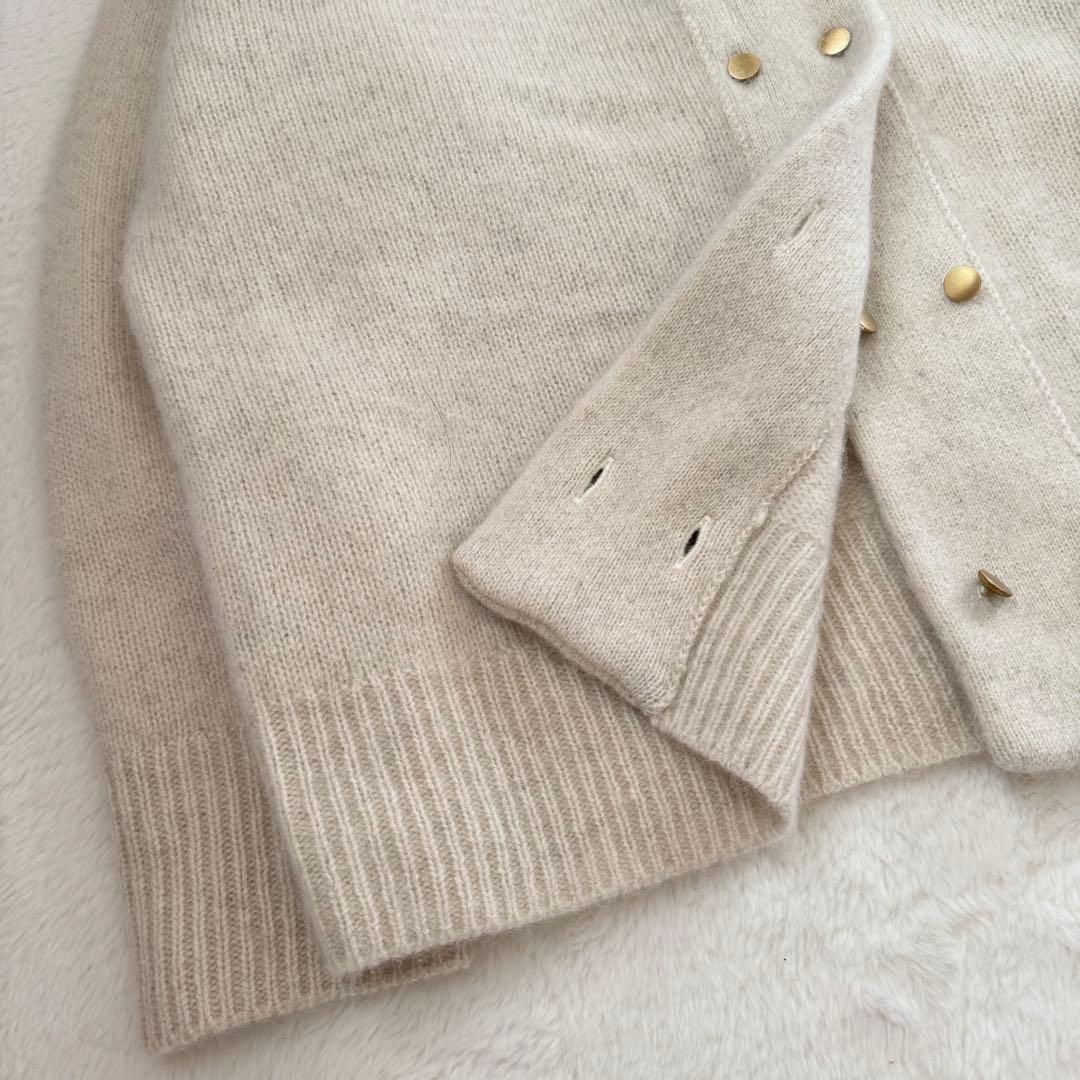 24AW NOBLE ヤク ダブルボタンニットカーディガン 金ボタン