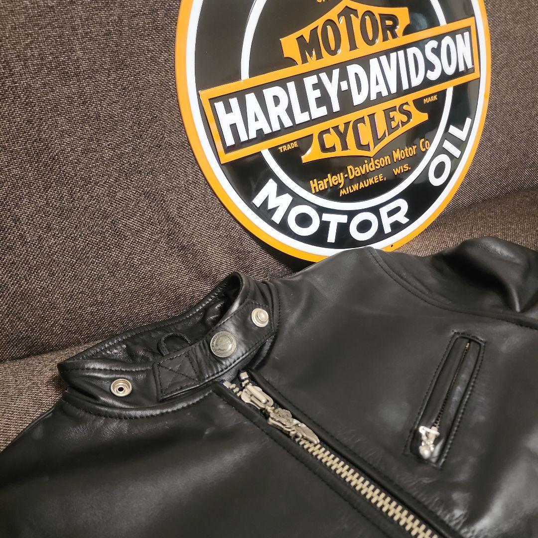ハーレーダビッドソン　レディース ブラック レザージャケット ライダース　M