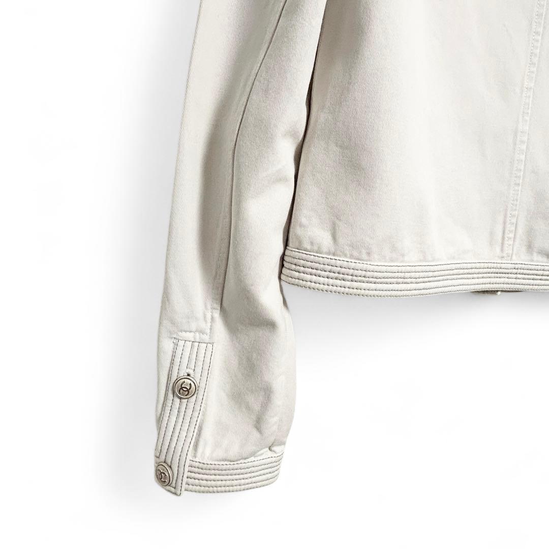 【希少❤︎美品】CHANEL ココボタン　パンツ　セットアップ　白 38