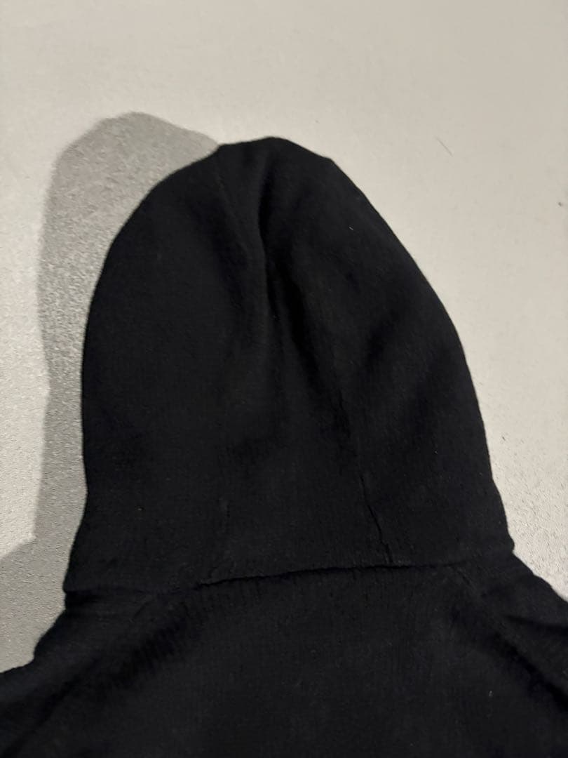 トップス PRADA SPORT fur knit hoodie black