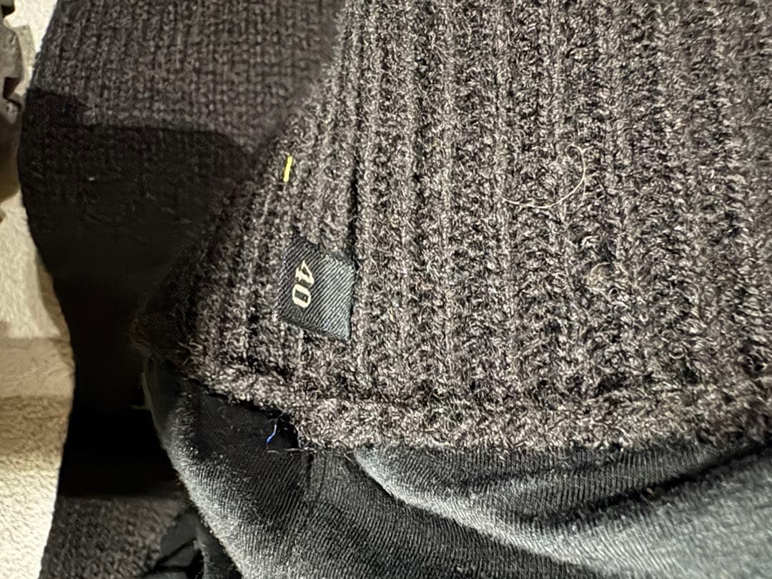 トップス PRADA SPORT fur knit hoodie black