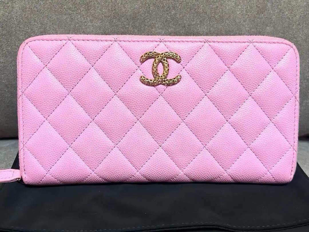 ✨カーミーさま専用✨CHANELグレインド シャイニー カーフスキン ピンク