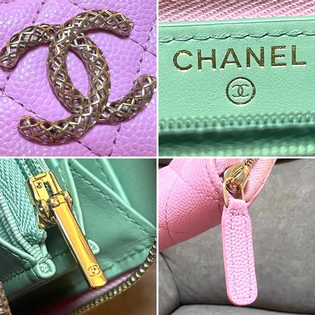 ✨カーミーさま専用✨CHANELグレインド シャイニー カーフスキン ピンク