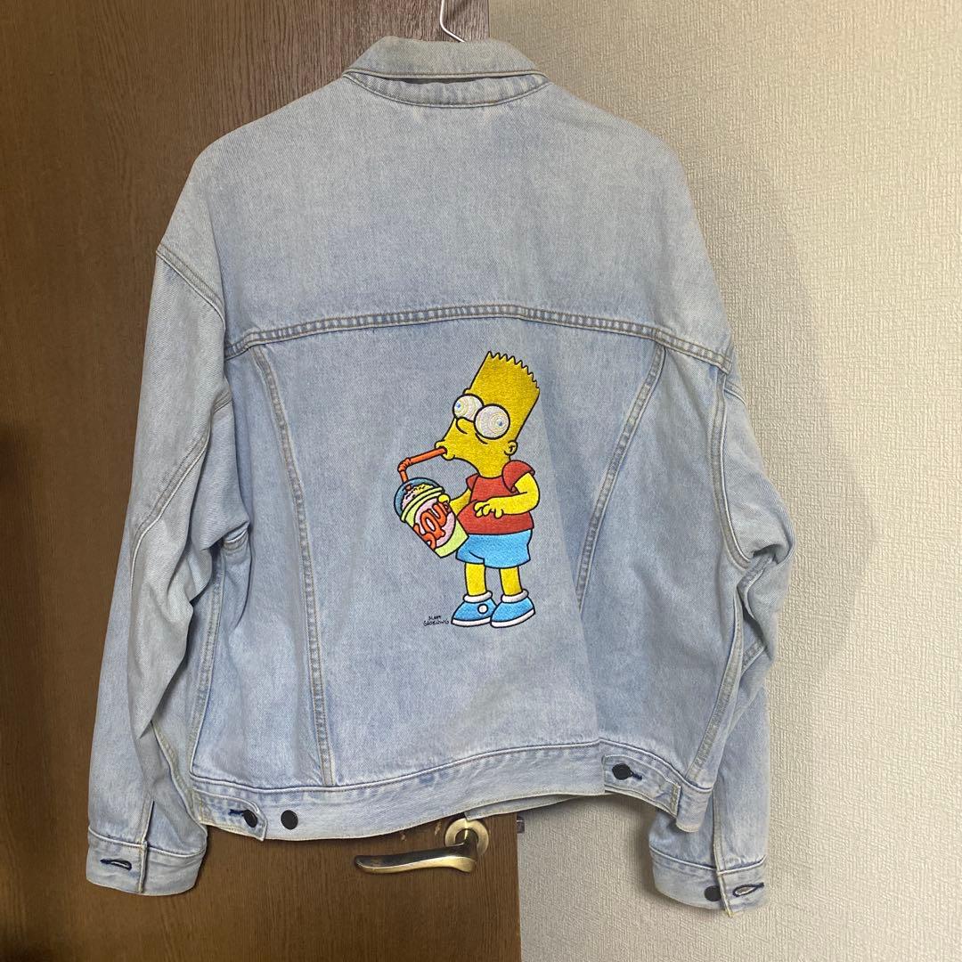 リーバイス Gジャン バート・シンプソン刺繍 M