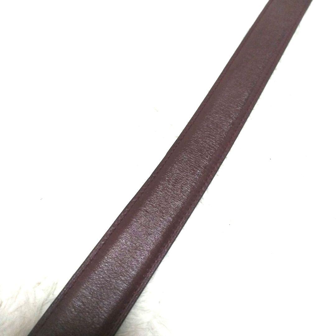 【美品】Cartier カルティエ ゴールドロゴバックル レザーベルト 廃盤