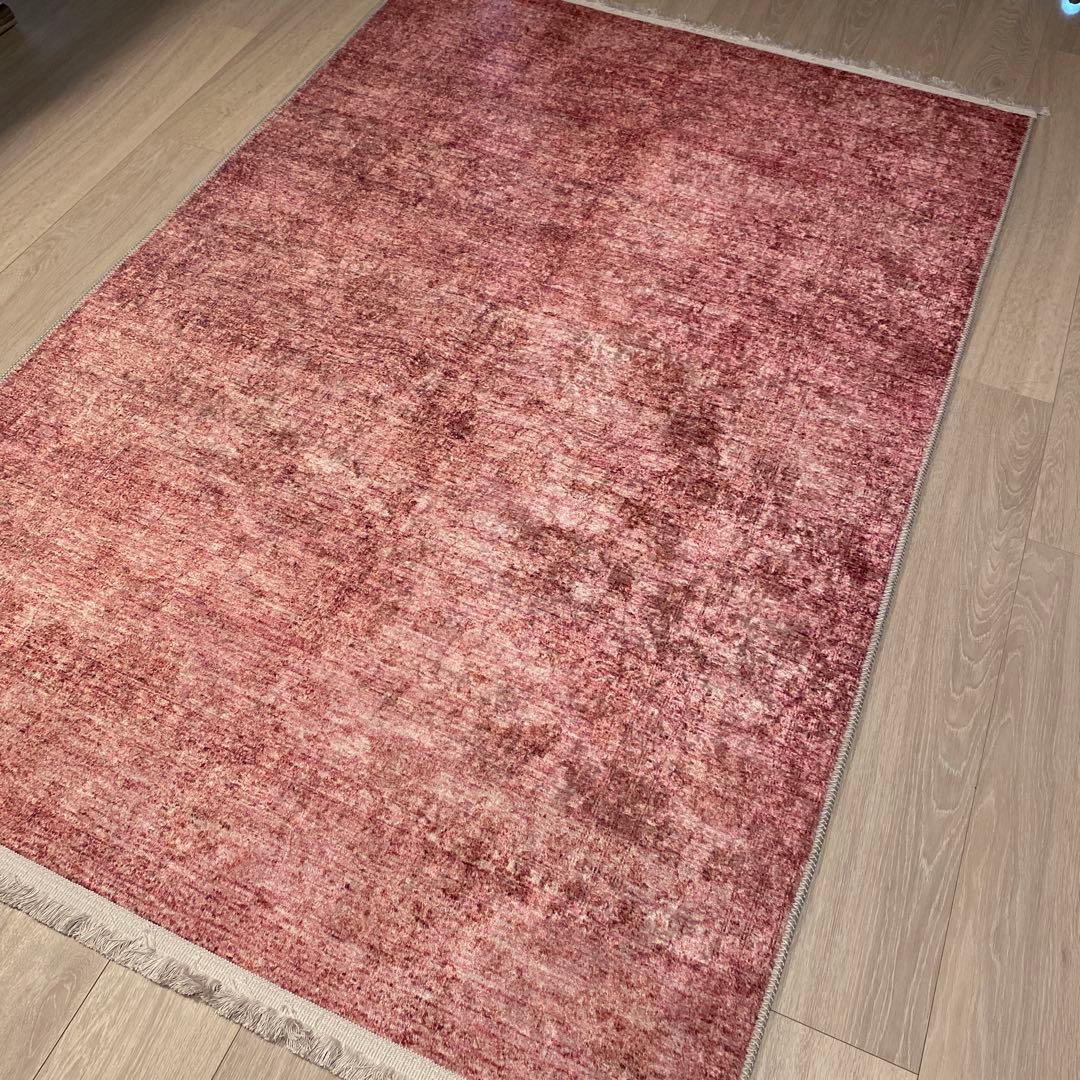 トルコのカーペット 120*180cm ヴィンテージデザイン ラク ピンク