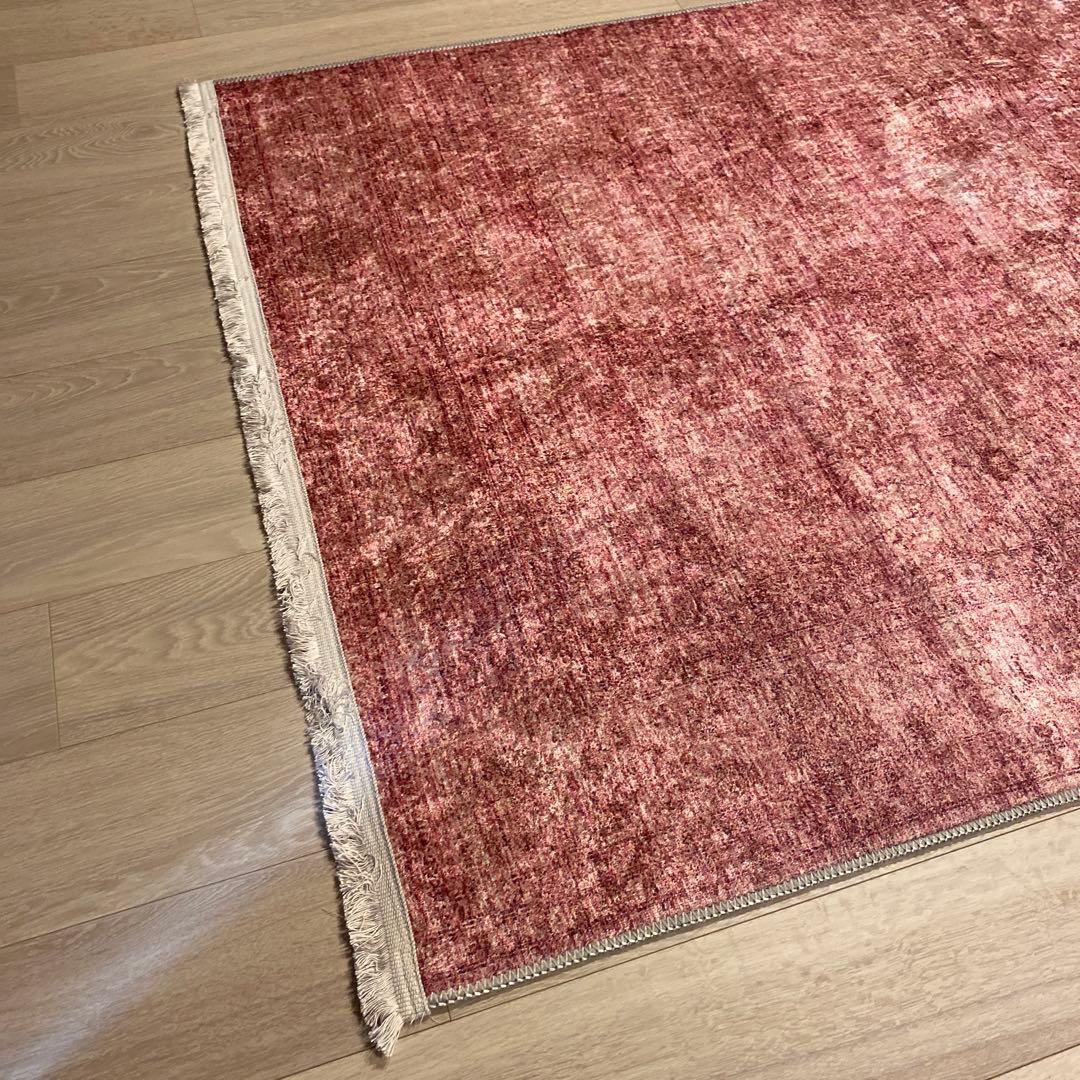 トルコのカーペット 120*180cm ヴィンテージデザイン ラク ピンク