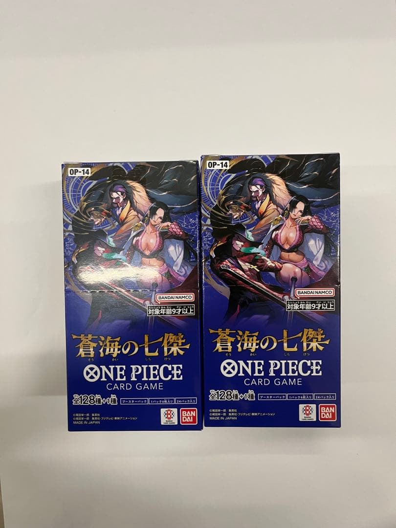 【ワンピースカード】ONE PIECE 蒼海の七傑テープ付き2BOX 新品未開封