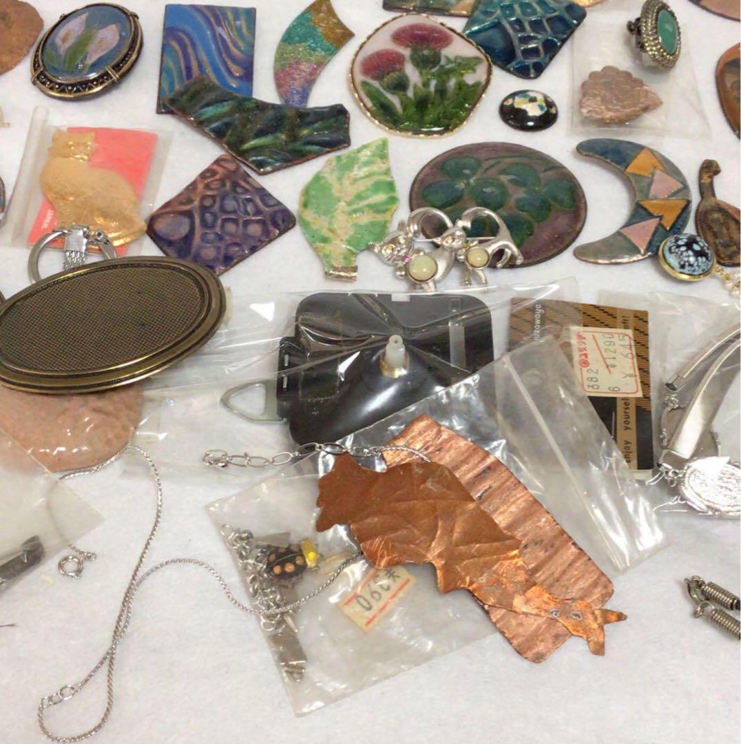 七宝焼き　アクセサリー　バッジ　ネックレス　ハンドメイド