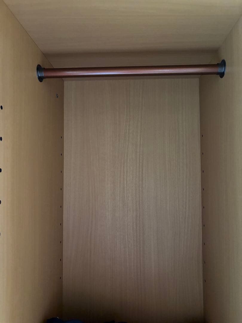 超美品　ナチュラルウッド スライドドア クローゼット