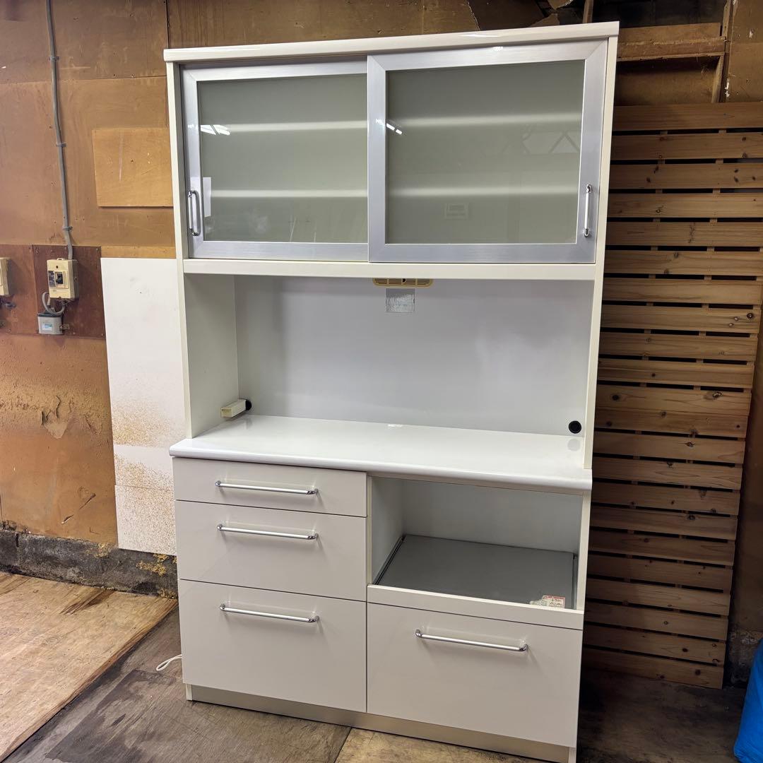 送料込み　食器棚　キッチンボード　カップボート　幅120cm