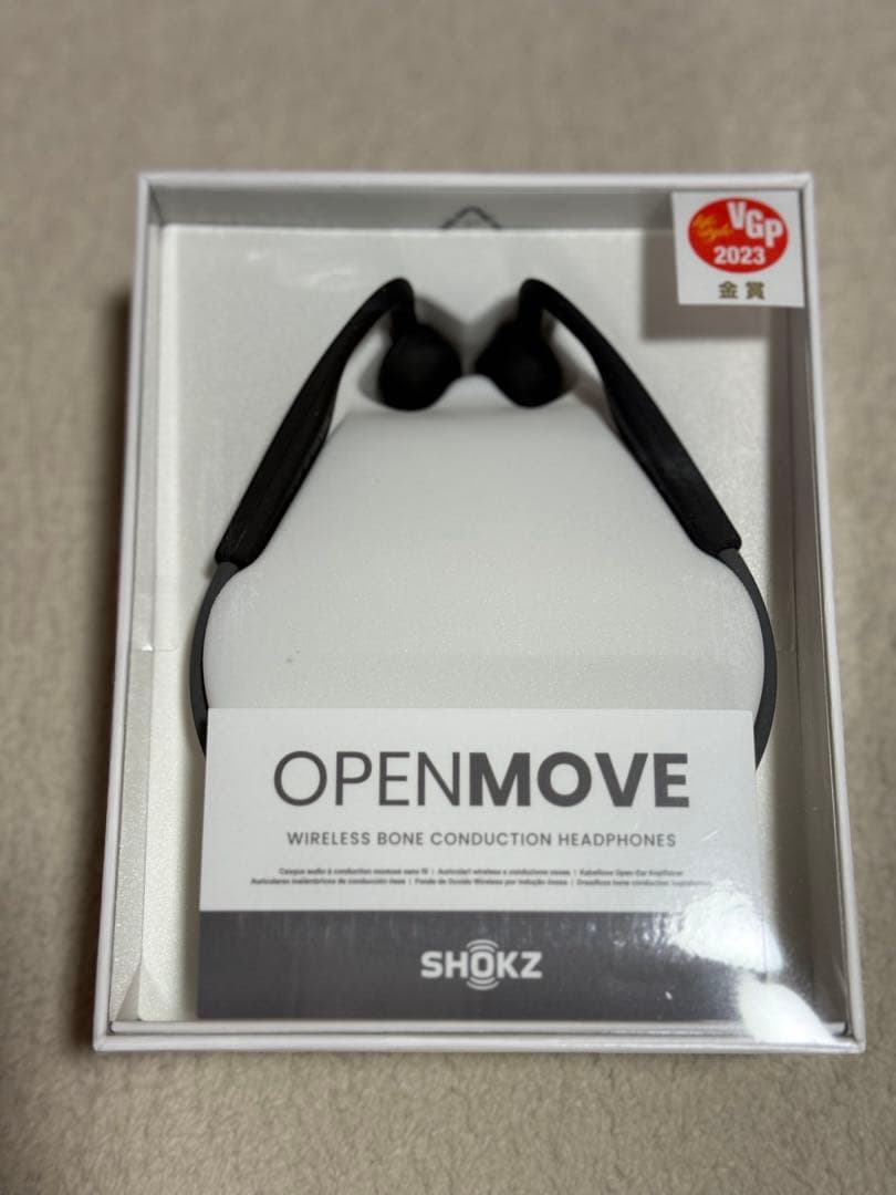 新品・未使用 SHOKZ OPENMOVE ワイヤレス骨伝導イヤホン