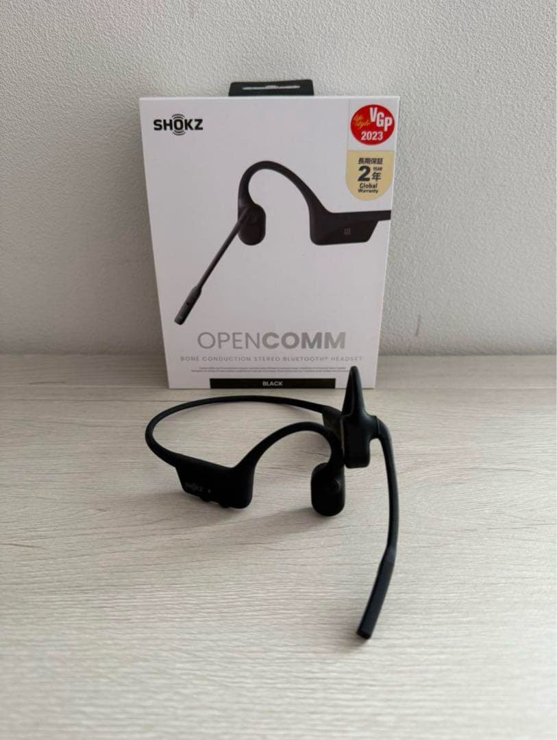 y*９様 SHOKZ OPENCOMM 骨伝導イヤホン ブラック
