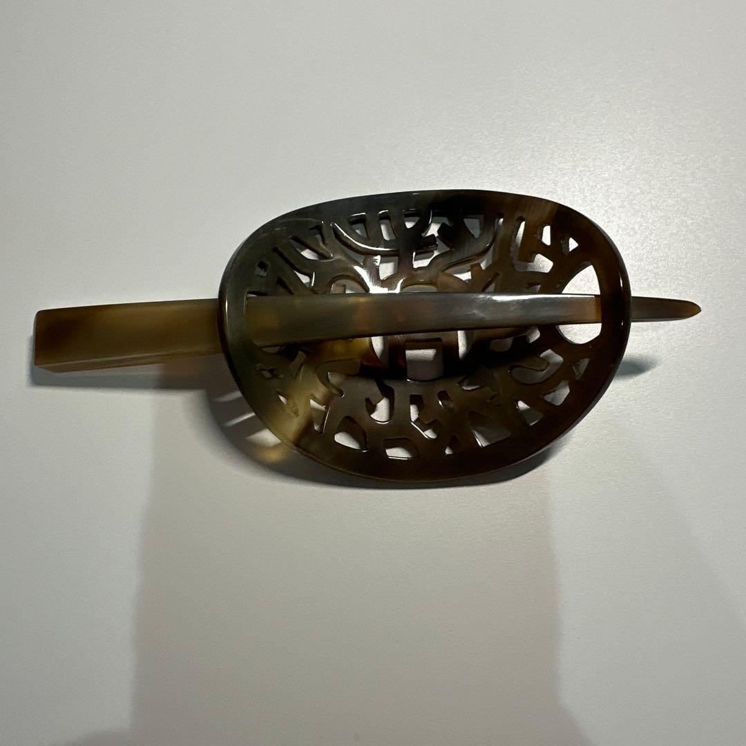 HERMES エルメス バッファローホーン 髪飾り