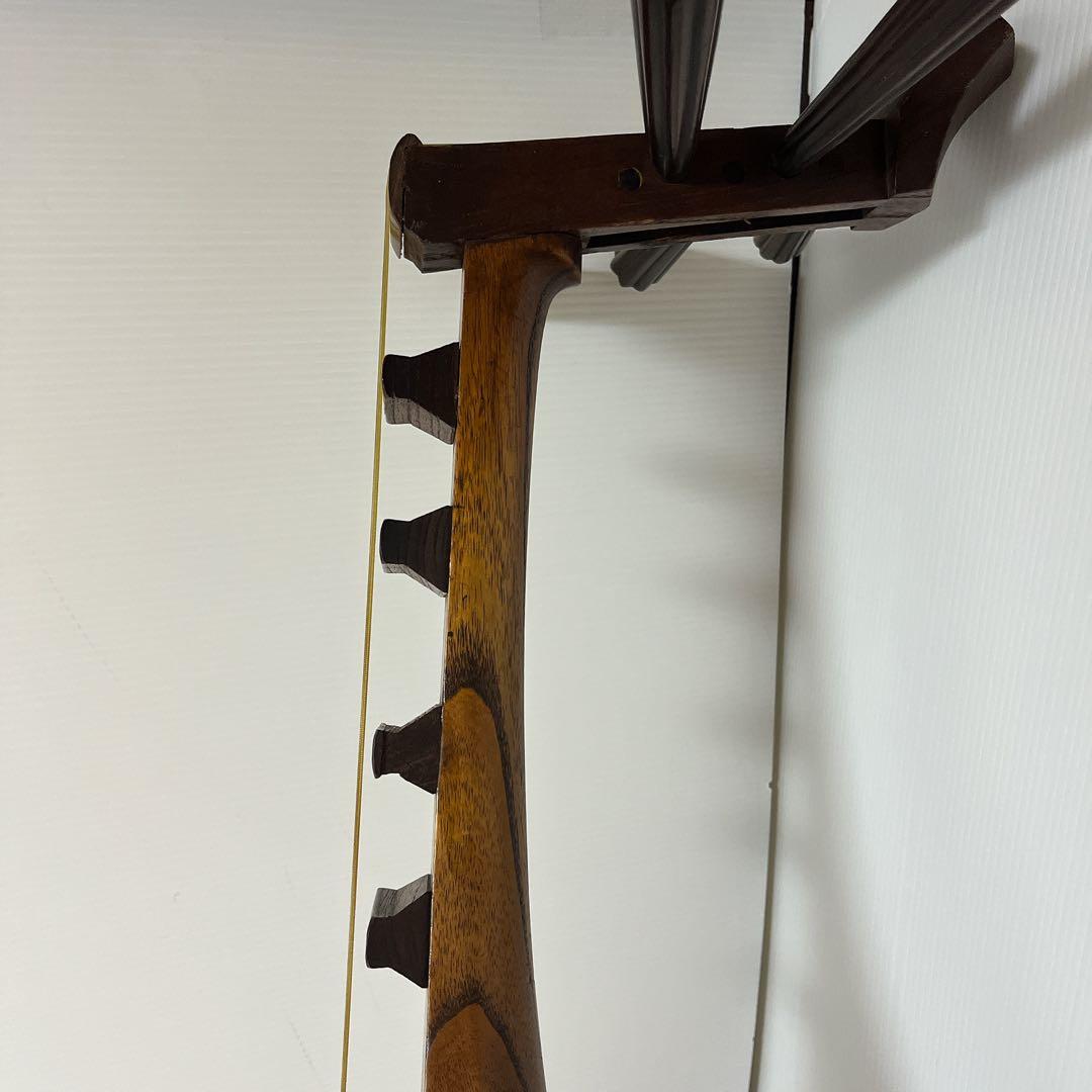 筑前琵琶 五弦 レトロ 弦楽器 ヴィンテージ 時代物 古美術