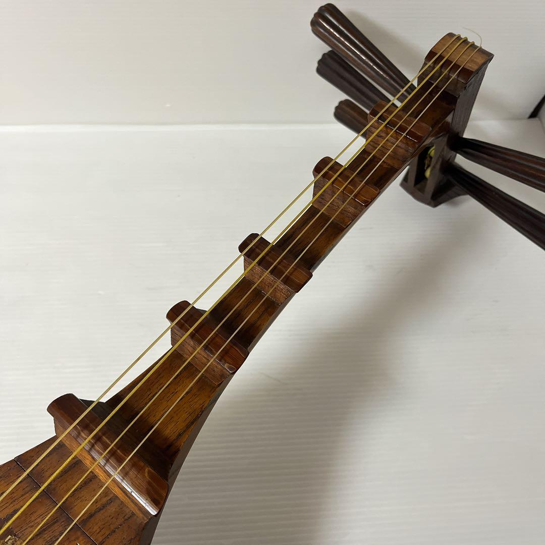 筑前琵琶 五弦 レトロ 弦楽器 ヴィンテージ 時代物 古美術