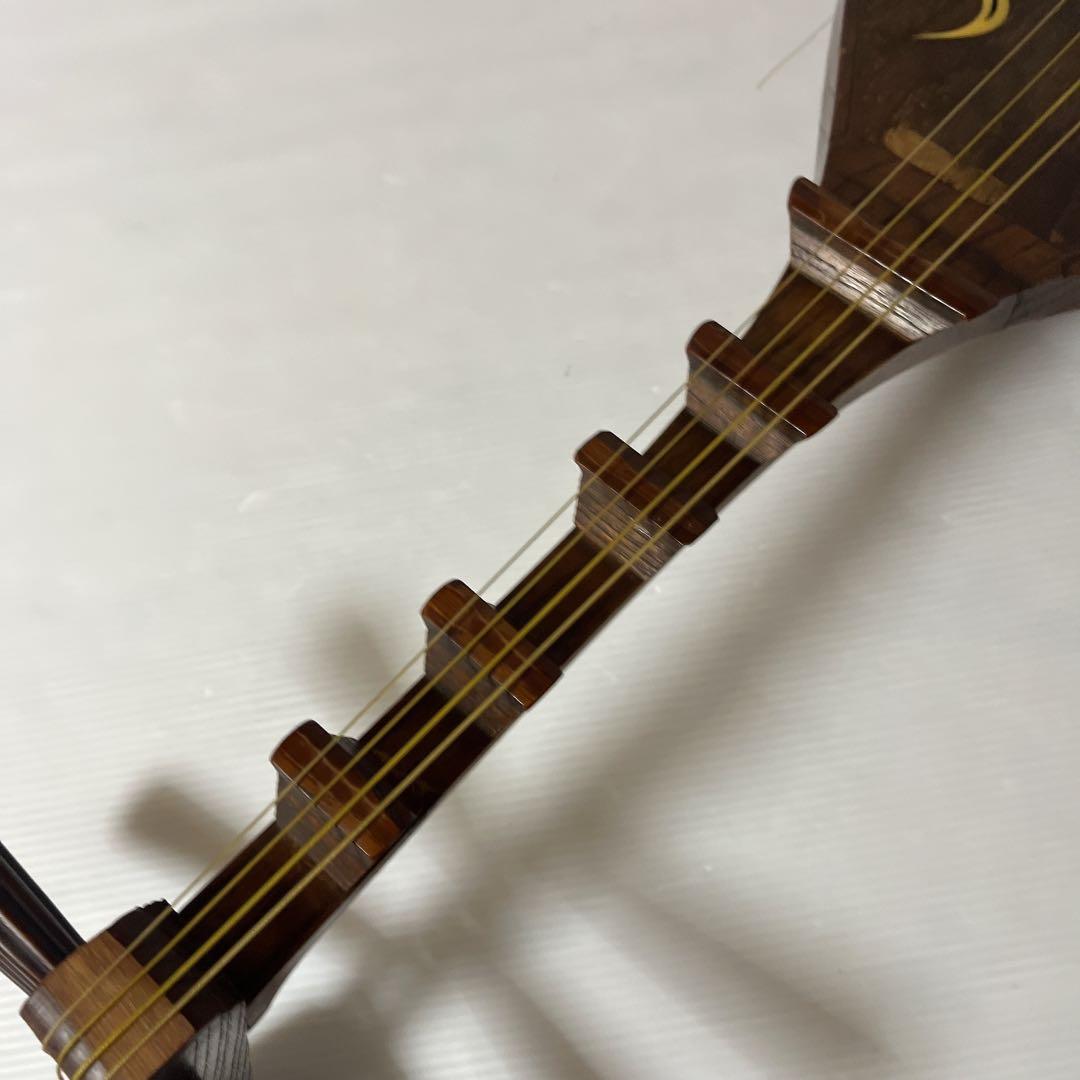 筑前琵琶 五弦 レトロ 弦楽器 ヴィンテージ 時代物 古美術