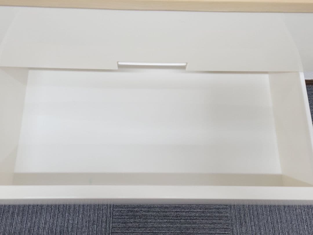 天馬 Fits フィッツ チェスト 5段 ホワイト × ナチュラルウッド天板