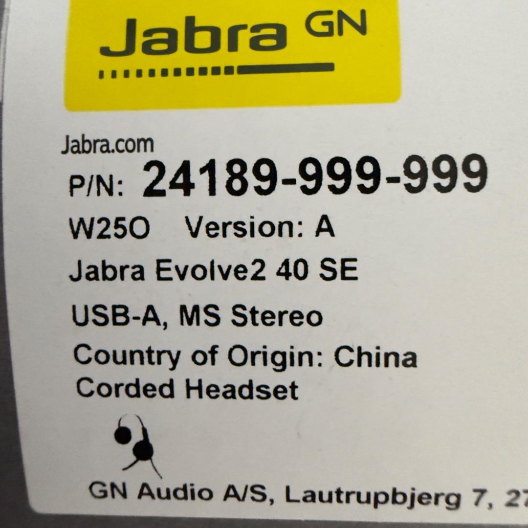 ヘッドホン Jabra Evolve2 40 SE MS