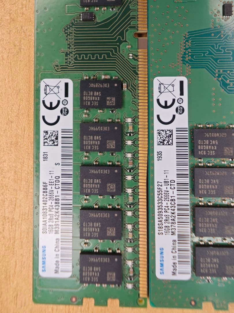 m*o様 Samsung 16GBメモリー2枚