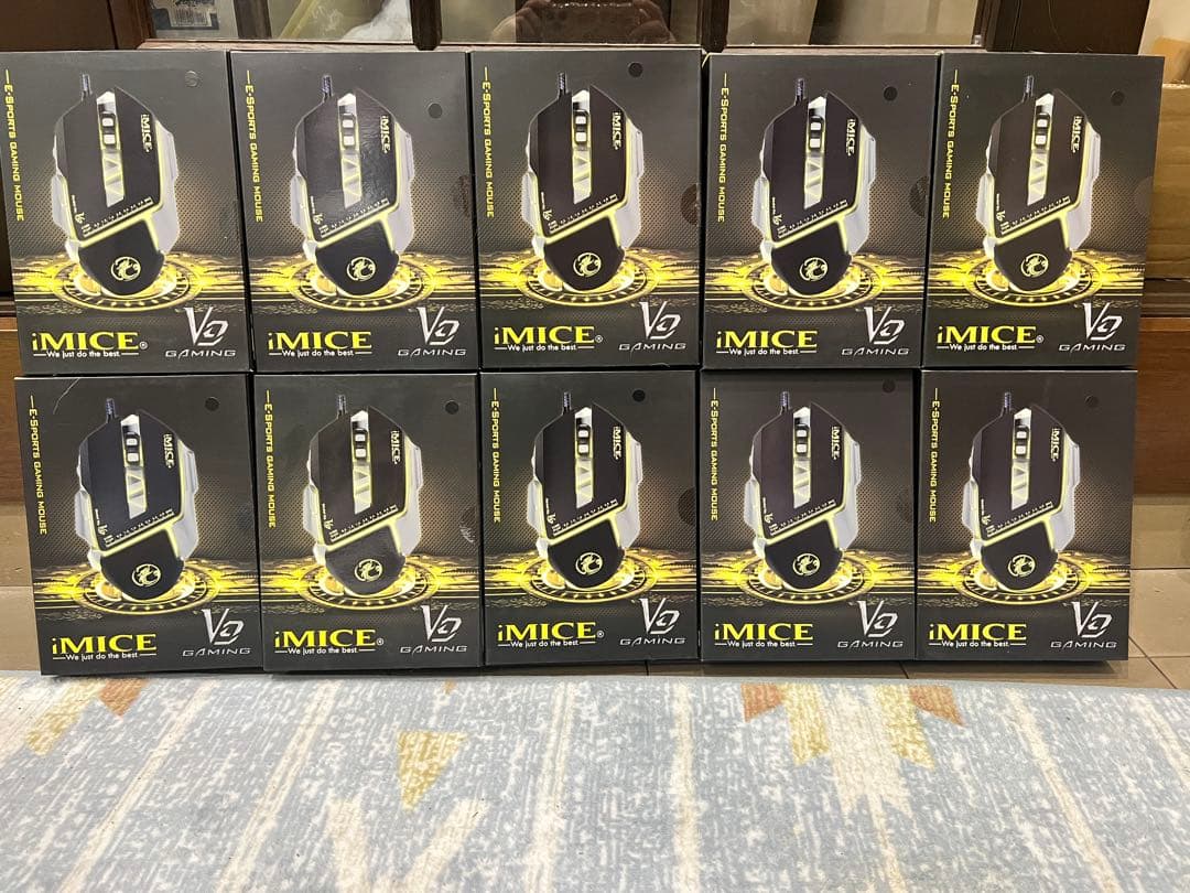 【10個】ゲーミングマウス iMICE V9 7ボタン 4000DPI 光学式