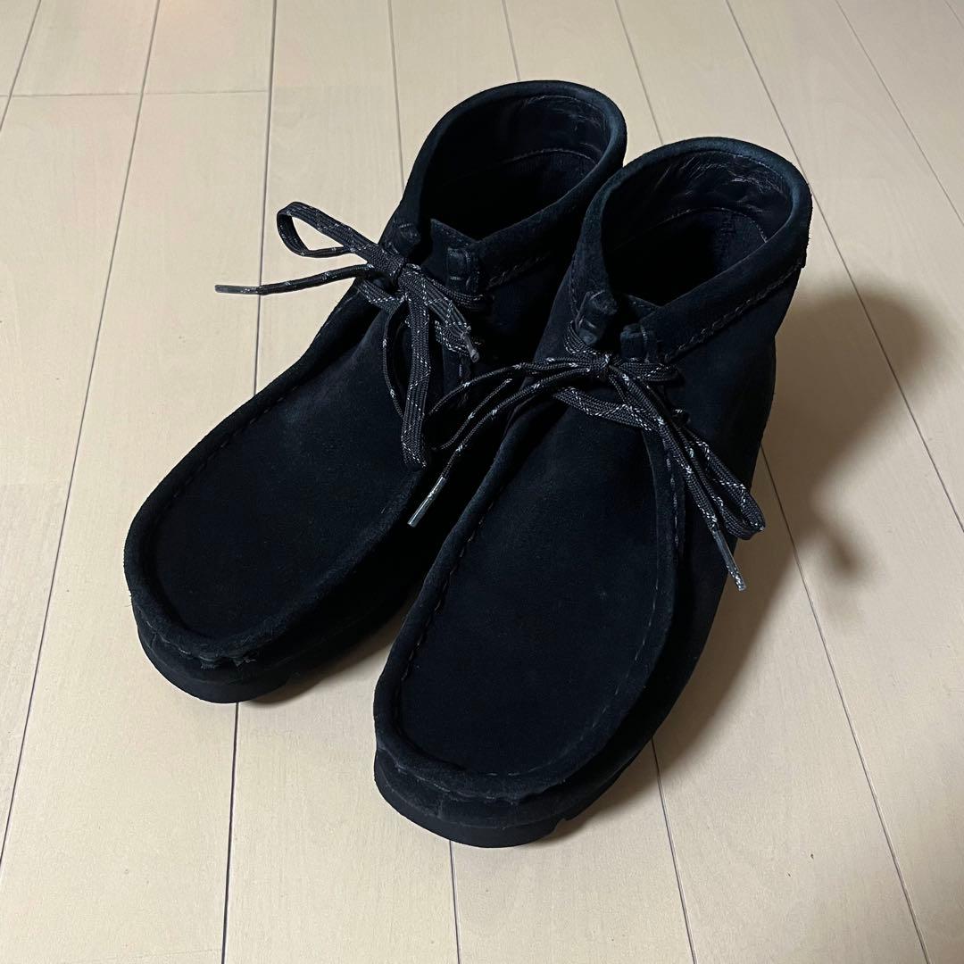 防水 Clarks ワラビー GTX UK6 黒 Wallabee ennoy