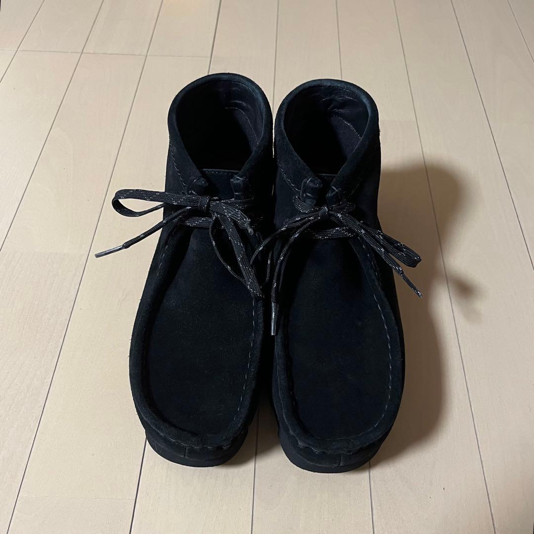 防水 Clarks ワラビー GTX UK6 黒 Wallabee ennoy
