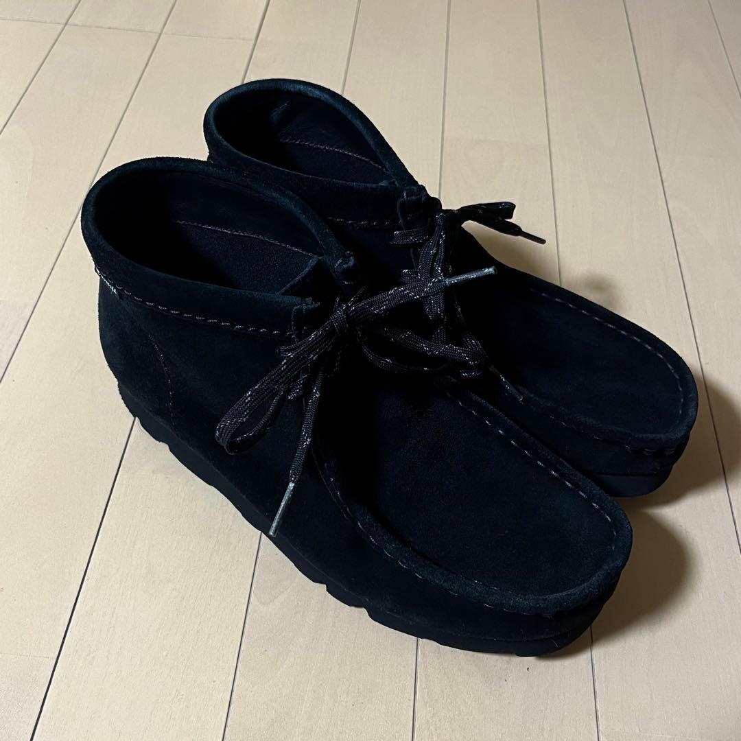 防水 Clarks ワラビー GTX UK6 黒 Wallabee ennoy