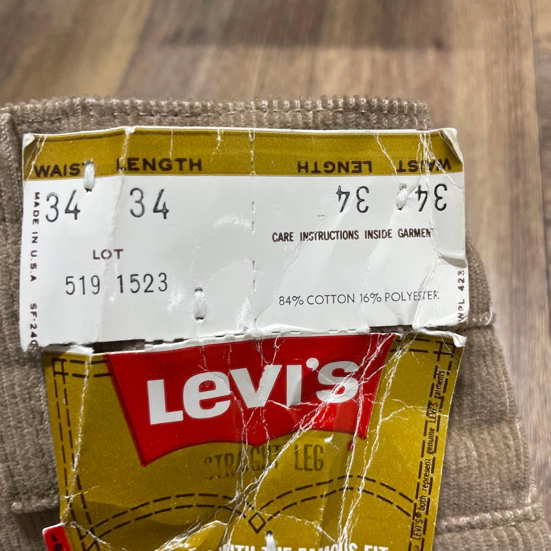 【デッドストック】　リーバイス519 細畝コーデュロイ w34L34