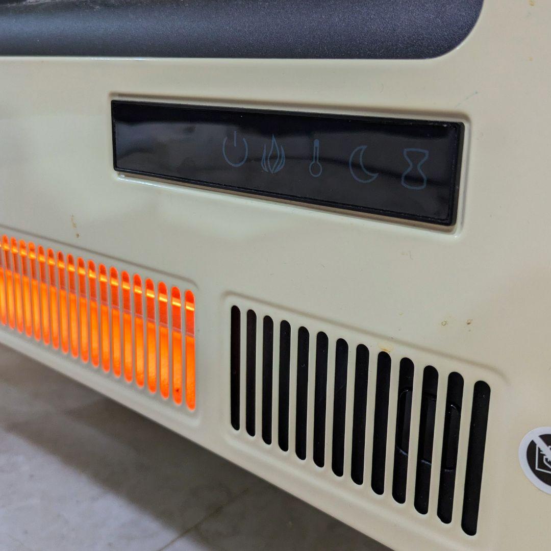 QVCジャパン　電気ヒーター 暖炉風デザイン　ラージ