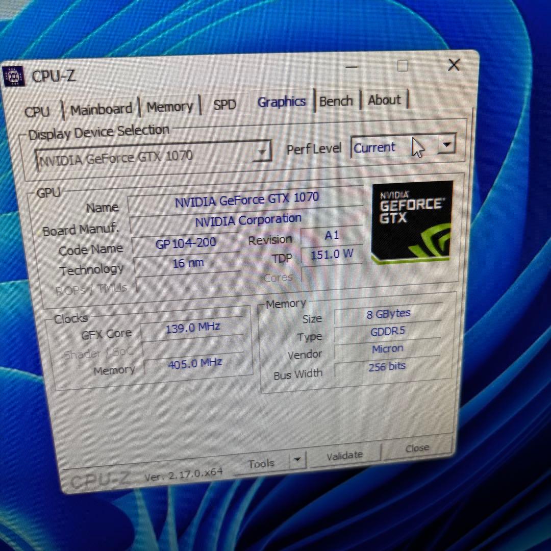 【中古】Palit GTX1070 8GB DUAL GDDR5 8GB グラボ