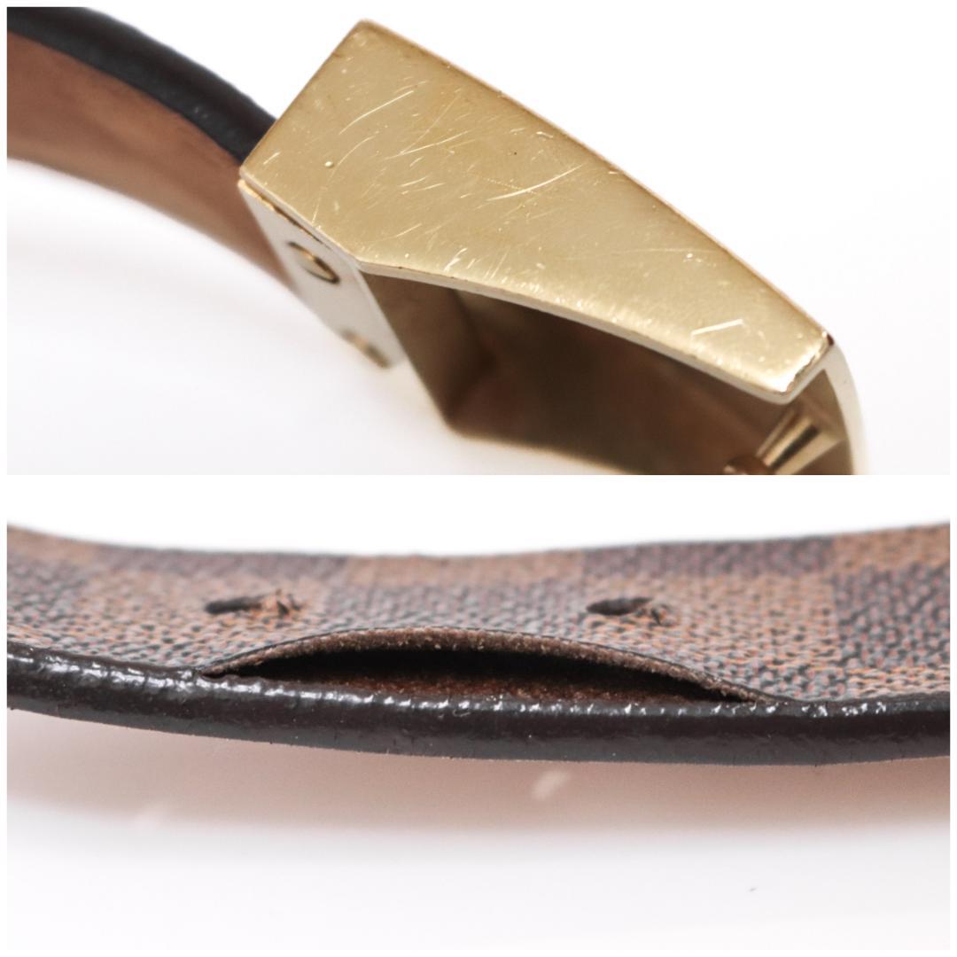 ルイヴィトン ダミエ ベルト 80cm±5 幅3cm 剥離あり 1050