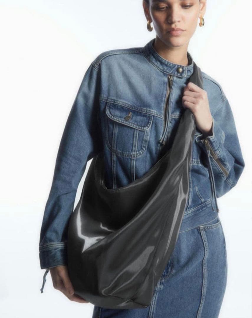 COS HIGH-SHINE BAG ハイシャイン ショルダーバッグ 深水光太