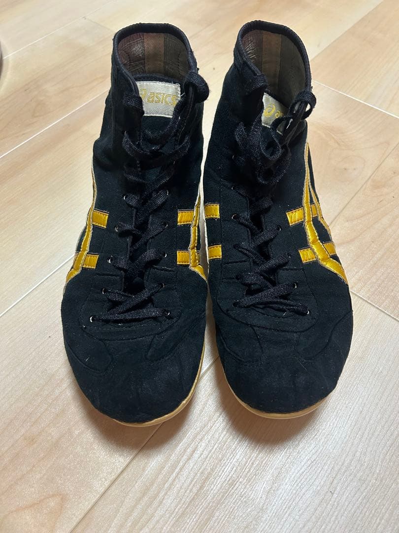 ASICS ボクシングシューズ ブラック/ゴールド