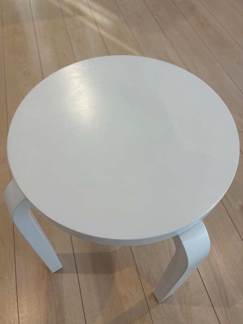 【最終価格】★美品★ アルテック スツールE60 ホワイトラッカー 〈４本脚〉