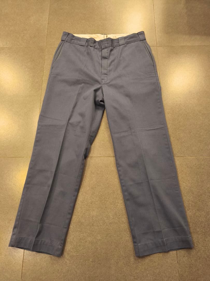 Dickies 874 USA製 70s チビタグ アルミジップ　グレー 12