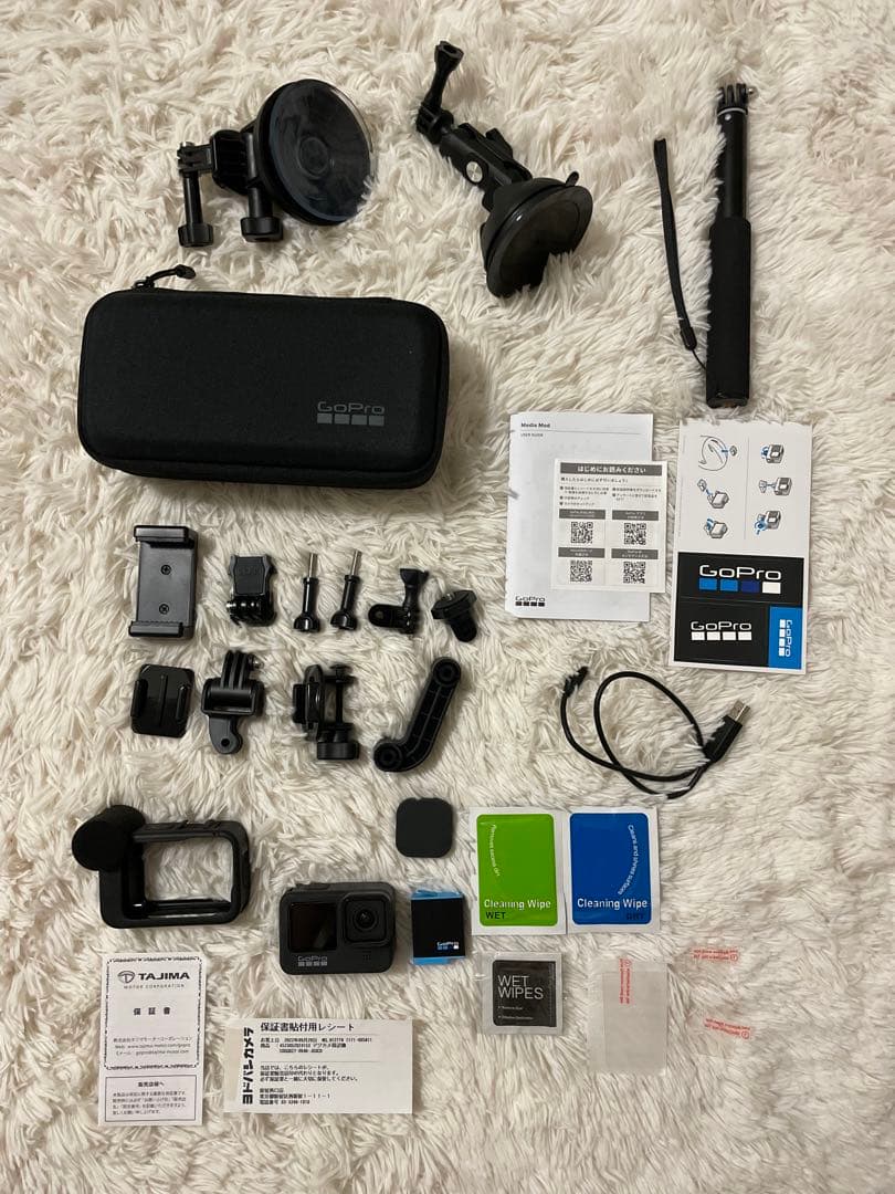 GoPro HERO 9 ブラック本体+付属品　セット販売✩ 保証書付き✩