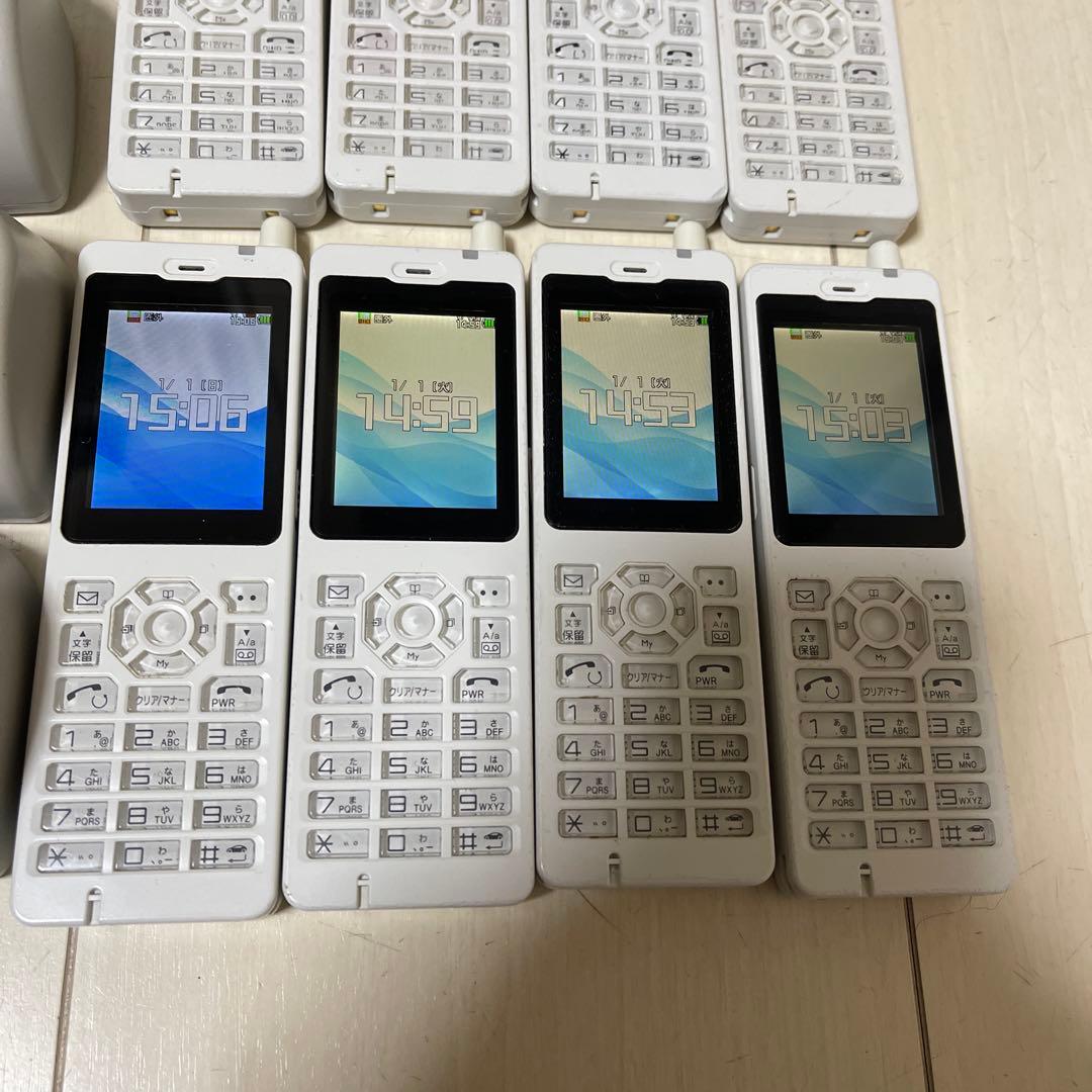 動作品⭐️美品⭐️PHS本体⭐️FUJITSU WX01J 本体8台　充電器セット4台