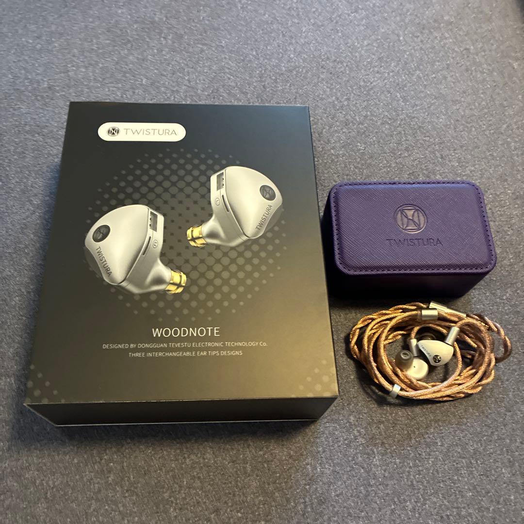 【TWISTURA】WOODNOTE 有線イヤホン